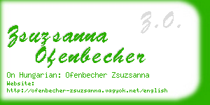 zsuzsanna ofenbecher business card